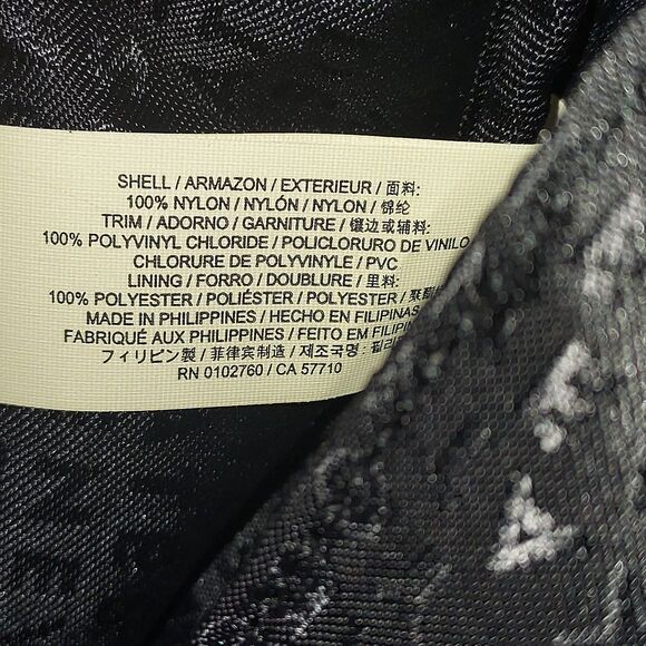 Kate Spade Nylon Backpack Black Gold Hardware Large Laptop School Travel Tote - Picture 16 of 16